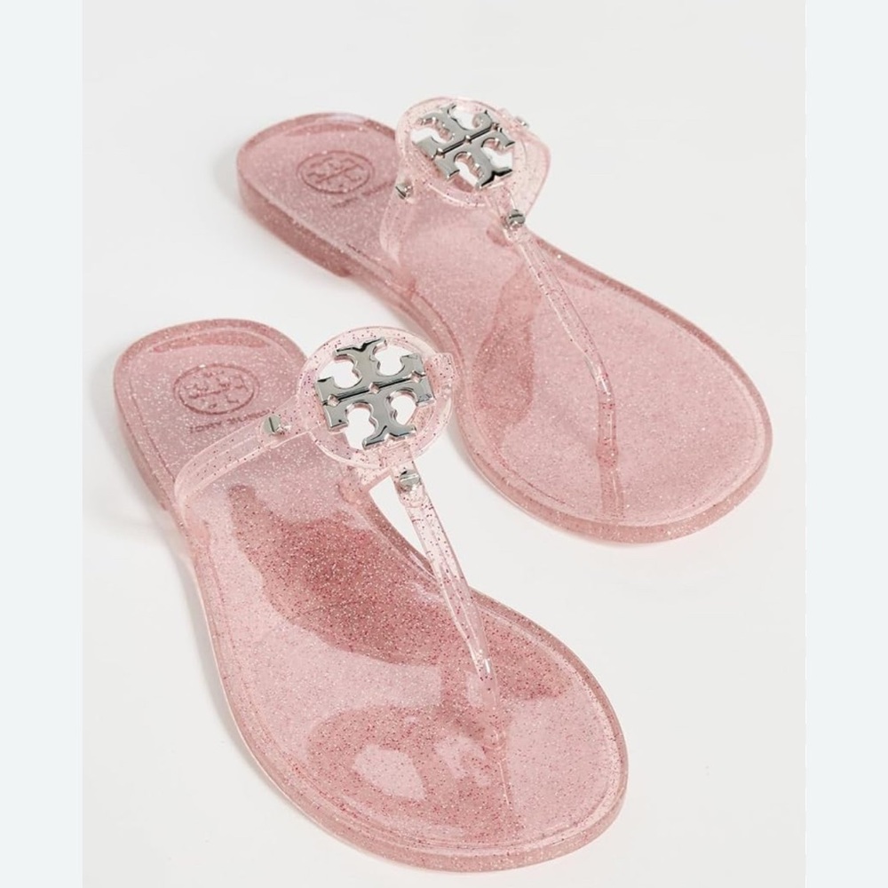 Tory Burch pink jelly sandals
